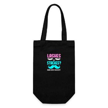 Weihnachten Gender Reveal Neugeborenes Babysprüche - Geschenkbeutel für Flaschen - Schwarz - Vorne