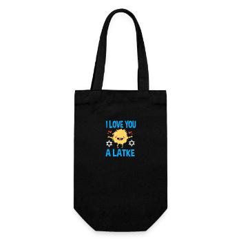 Hanukkah - Gift Bag for Bottles - black - Front