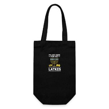 Hanukkah - Gift Bag for Bottles - black - Front