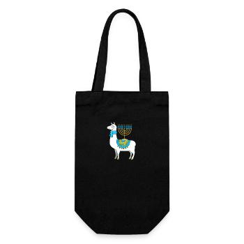 Hanukkah - Gift Bag for Bottles - black - Front
