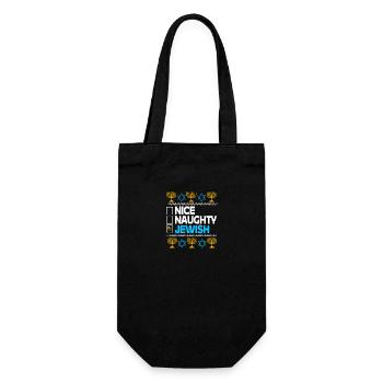Hanukkah - Gift Bag for Bottles - black - Front