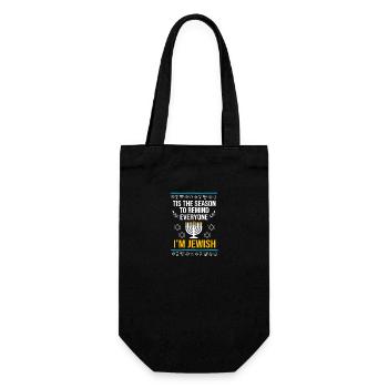 Hanukkah - Gift Bag for Bottles - black - Front