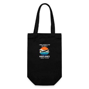 Pilot Airplane - Gift Bag for Bottles - black - Front