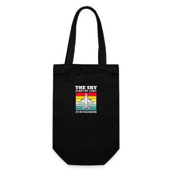 Pilot Airplane - Gift Bag for Bottles - black - Front