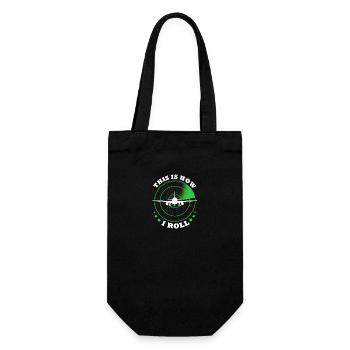 Pilot Airplane - Gift Bag for Bottles - black - Front