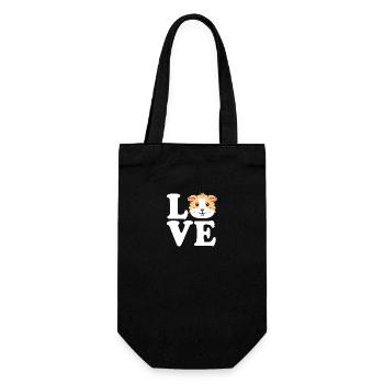 Guinea pig - Gift Bag for Bottles - black - Front