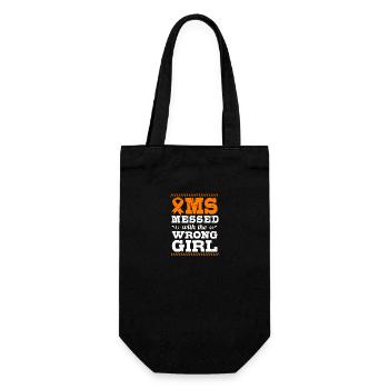 Multiple Sclerosis MS - Gift Bag for Bottles - black - Front