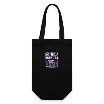 Crohn's disease - Gift Bag for Bottles - black - Front