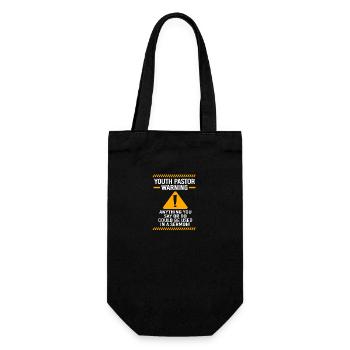 Youth pastor - Gift Bag for Bottles - black - Front
