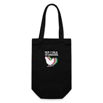 Chicken Poultry - Gift Bag for Bottles - black - Front