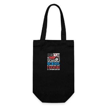 Farmer Farmer Farmer's Wife Farm - Gift Bag for Bottles - black - Front