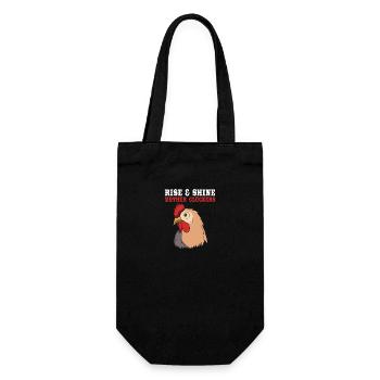 Chicken Poultry - Gift Bag for Bottles - black - Front
