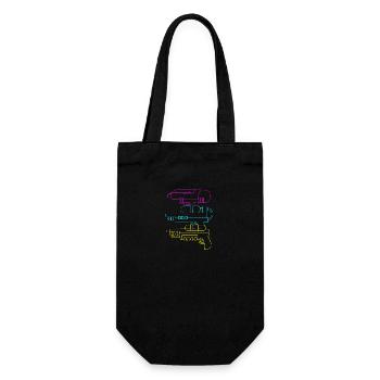 Water pistol - Gift Bag for Bottles - black - Front