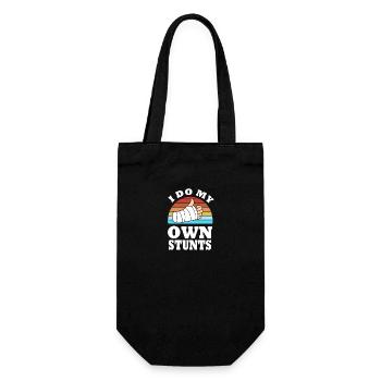 Broken Arm Bone Fracture - Gift Bag for Bottles - black - Front