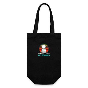Broken Arm Bone Fracture - Gift Bag for Bottles - black - Front