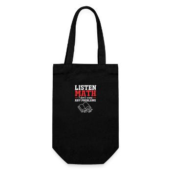 Mathématiques - Sac à bouteille - noir - Devant