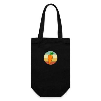 Carrot Vegetables - Gift Bag for Bottles - black - Front