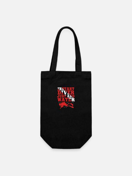 Tauchen - Geschenkbeutel für Flaschen - Schwarz