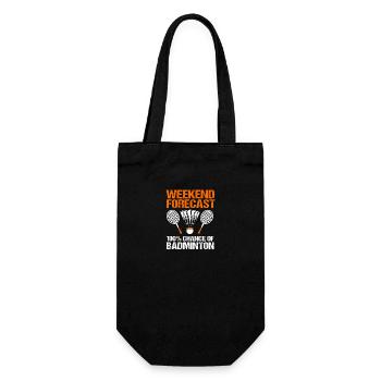 Badminton - Gift Bag for Bottles - black - Front
