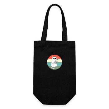 Badminton - Gift Bag for Bottles - black - Front