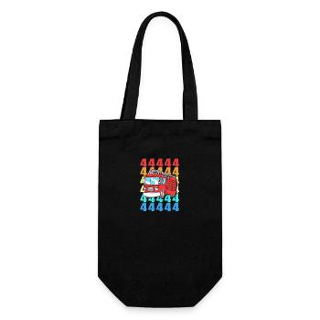 Fire engine children's birthday party - Gift Bag for Bottles - black - Front