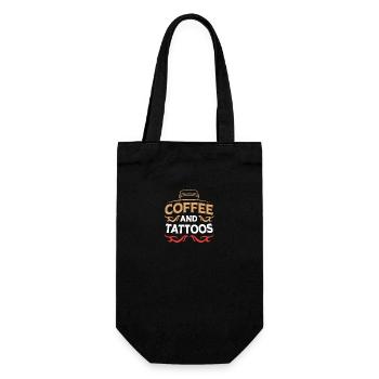 Tattoo Künstler Tätowierer Tätowiert Tätowierung - Geschenkbeutel für Flaschen - Schwarz - Vorne