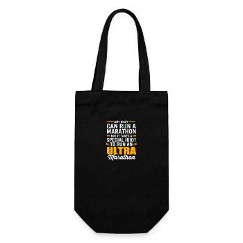 Marathon Marathonläufer - Geschenkbeutel für Flaschen - Schwarz - Vorne