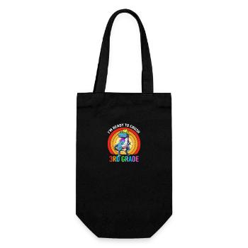 3rd Grade - Gift Bag for Bottles - black - Front
