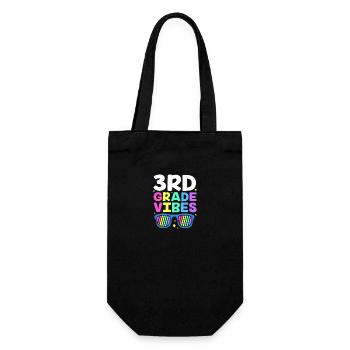 3rd Grade - Gift Bag for Bottles - black - Front