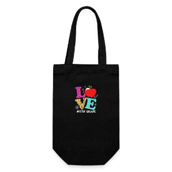 5th Grade - Gift Bag for Bottles - black - Front