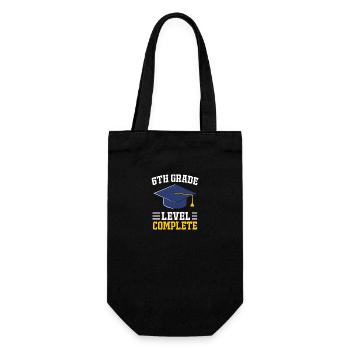 6th Grade - Gift Bag for Bottles - black - Front