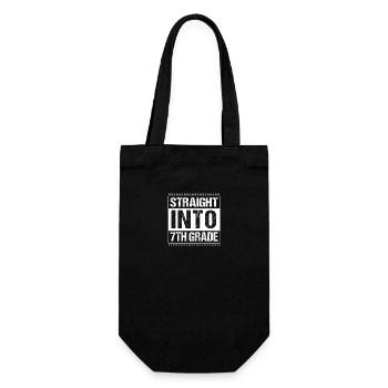 7th Grade - Gift Bag for Bottles - black - Front