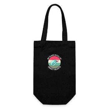 Middle School Teachers - Gift Bag for Bottles - black - Front