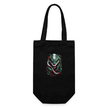 Snake - Geschenkbeutel für Flaschen - Schwarz - Vorne