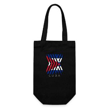 Cuba Flag Caribbean Holiday Cuba Travel Havana - Gift Bag for Bottles - black - Front