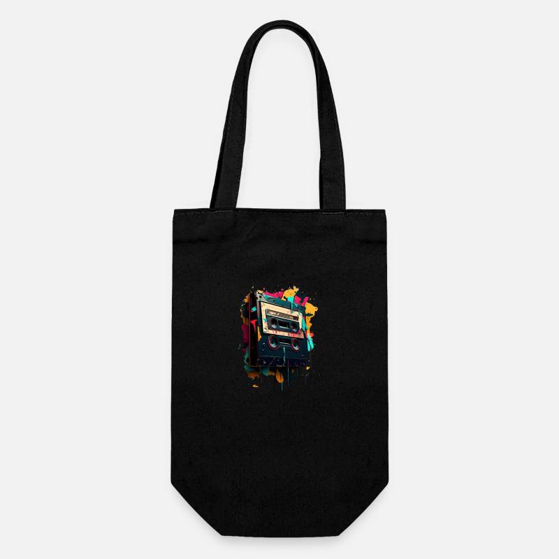 Mixtape rétro - Sac à bouteille - noir