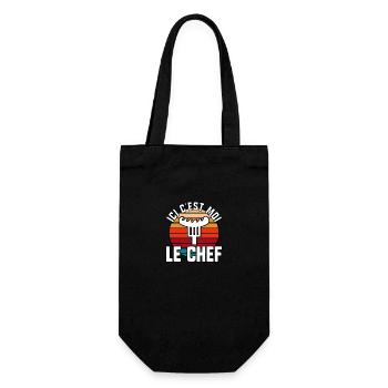 Ici c’est moi le chef - Sac à bouteille - noir - Devant