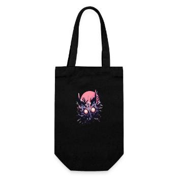 Cursed Occult Dragon Mask - Dark Design - Gift Bag for Bottles - black - Front