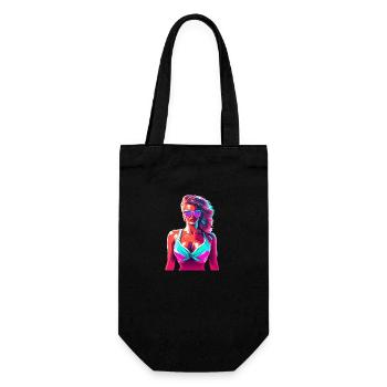 beach girl - Geschenkbeutel für Flaschen - Schwarz - Vorne