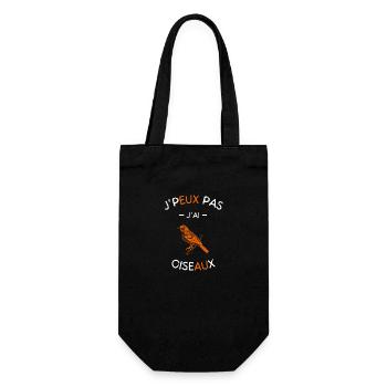 J'peux pas j'ai Oiseaux - Sac à bouteille - noir - Devant