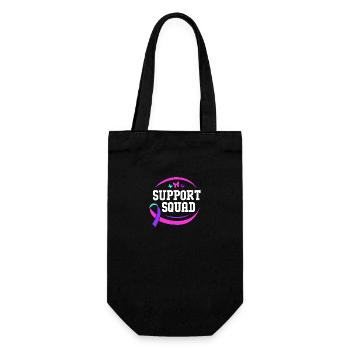 Schilddrüsenkrebs Krebs Schilddrüse - Geschenkbeutel für Flaschen - Schwarz - Vorne