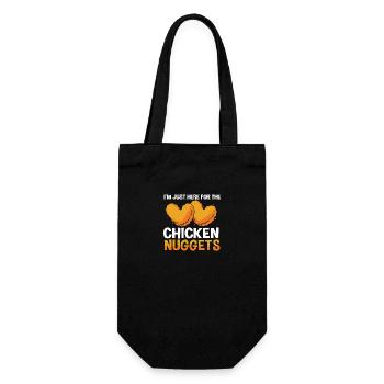 Chicken Nuggets - Geschenkbeutel für Flaschen - Schwarz - Vorne