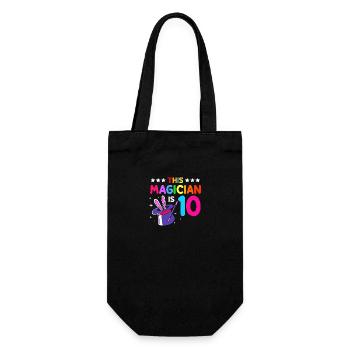 wizard magic magician - Gift Bag for Bottles - black - Front