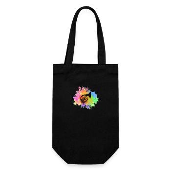 Horn player French horn - Gift Bag for Bottles - black - Front