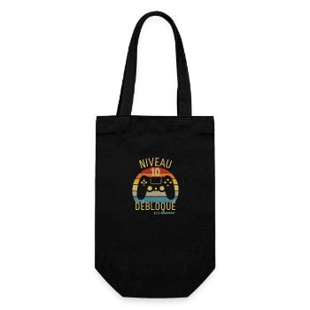 Anniversaire Niveau 10 Ans Débloqué Gamer Gaming - Sac à bouteille - noir - Devant