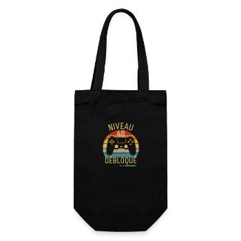Niveau 40 Débloqué - Sac à bouteille - noir - Devant