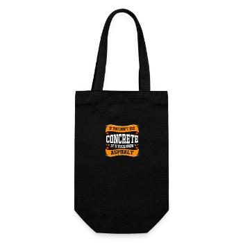 Construction worker construction site - Gift Bag for Bottles - black - Front
