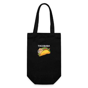 Capybara Taco - Geschenkbeutel für Flaschen - Schwarz - Vorne