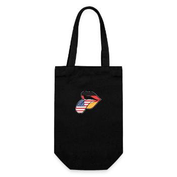 American German - Gift Bag for Bottles - black - Front