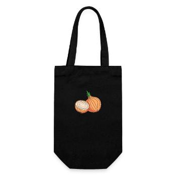 onion - Gift Bag for Bottles - black - Front